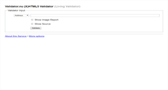 Desktop Screenshot of html5.validator.nu