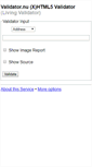 Mobile Screenshot of html5.validator.nu