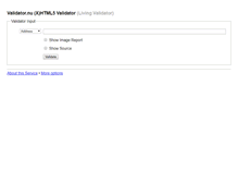 Tablet Screenshot of html5.validator.nu